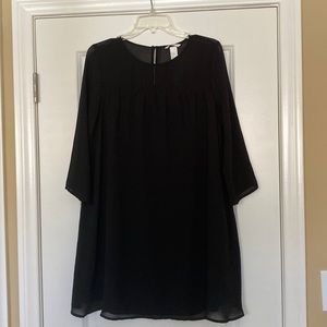 H&M Flowy Black Mini Dress